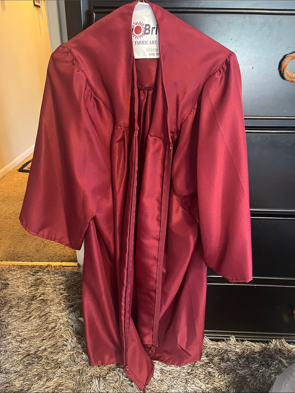 Burgundy Graduation Gown